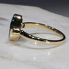 Natural Australian Boulder Opal and Diamond Gold Ring  - Size 8 Code -GR746