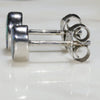 Natural Australian Boulder Opal  Silver Stud Earring