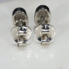 Natural Australian Boulder Opal  Silver Stud Earring