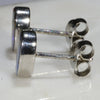 Natural Australian Boulder Opal  Silver Stud Earring