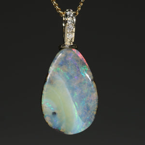 Natural Australian Boulder opal Pendant