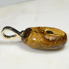 Natural Australian Boulder  Opal and Diamond Gold Pendant Code -GPA115