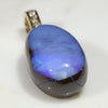 Australian Boulder  Opal and Diamond Gold Pendant