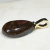 Australian Boulder  Opal and Diamond Gold Pendant Code -GPA129