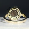 Natural Australian Boulder Opal and Diamond Gold Ring - Size 7.5 Code -GR771