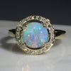  Round Opal Gold Ring