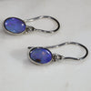 Natural Australian Boulder Opal  Silver Earring