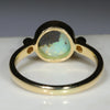 Natural Australian White Opal and Diamond 18K Gold Ring  - Size 7.75 Code -GR765
