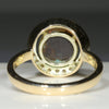 Natural Australian Boulder Opal and Diamond Gold Ring - Size 7