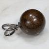 Australian Boulder Matrix Opal Silver Loop Pendant with Silver Chain