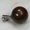 Australian Boulder Matrix Opal Silver Loop Pendant with Silver Chain