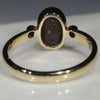 Natural Australian Boulder Opal and Diamond Gold Ring  - Size 6.25 Code -GR703