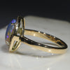 Natural Australian Boulder Opal and Diamond Gold Ring - Size 8.5 Code -GR766