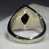 Australian Solid  Boulder Opal Silver Ring - Size 6.5