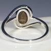 Silver Solid Opal Ring Rear View
