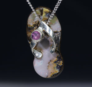 Australian Boulder Opal Pendant