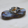 Australian Boulder Opal  Silver Thong Pendant with Silver Chain