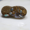 Australian Boulder Opal  Silver Thong Pendant with Silver Chain