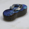 Solid Australian Boulder Opal Pendant-Silver