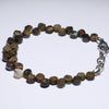 Natural Australian Boulder Opal Silver Bracelet 16.5cm-18.50cm Code BR520