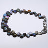 Natural Australian Boulder Opal Silver Bracelet 18.5cm Code BR521