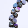 Natural Australian Boulder Opal Silver Bracelet 18.5cm Code BR521