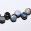 Natural Australian Boulder Opal Silver Bracelet 18.5cm Code BR521