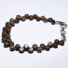 Natural Australian Boulder Opal Silver Bracelet 18.5cm Code BR521