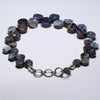 Natural Australian Boulder Opal Silver Bracelet 18cm-20cm Code BR523