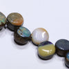 Natural Australian Boulder Opal Silver Bracelet 18cm Code BR518