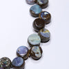 Natural Australian Boulder Opal Silver Bracelet 18cm Code BR518