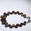 Natural Australian Boulder Opal Silver Bracelet 20cm-21cm Code BR522