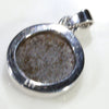 Natural Australian Boulder Opal and Diamond Silver Pendant with Silver Chain