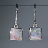 Natural Australian Boulder Opal  Silver Earring