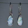 Natural Australian Boulder Opal  Silver Earring