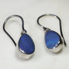 Natural Australian Boulder Opal  Silver Earring