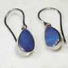 Natural Australian Boulder Opal  Silver Earring