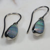 Natural Australian Boulder Opal  Silver Earring