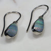 Natural Australian Boulder Opal  Silver Earring