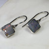 Natural Australian Boulder Opal  Silver Earring