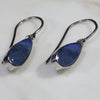 Natural Australian Boulder Opal  Silver Earring