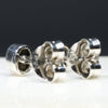 Natural Australian Boulder Opal  Silver Stud Earring