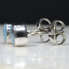 Natural Australian Boulder Opal ( with natural water bubble inside )  Silver Stud Earring