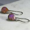 Natural Australian Boulder Opal  Silver Earring