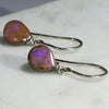 Natural Australian Boulder Opal  Silver Earring