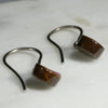 Natural Australian Boulder Opal  Silver Earring
