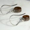 Natural Australian Boulder Opal  Silver Earring