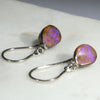 Natural Australian Boulder Opal  Silver Earring
