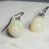 Solid Australian Boulder Opal Earrings