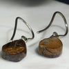 Natural Australian Boulder Opal  Silver Earring